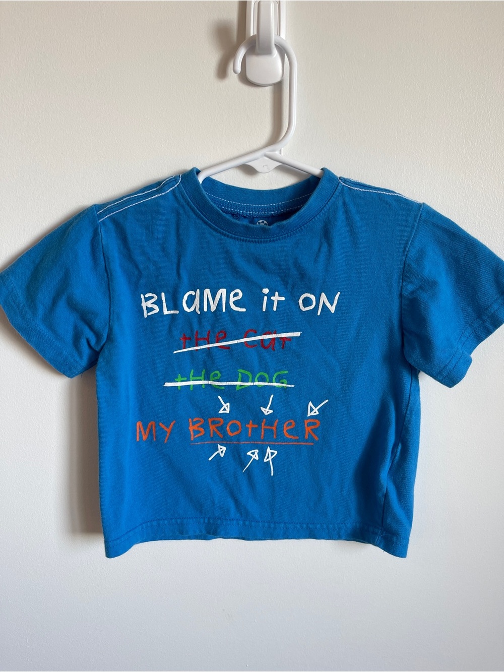 okie‎ dokie Blue Short-Sleeve Graphic Tee 2T